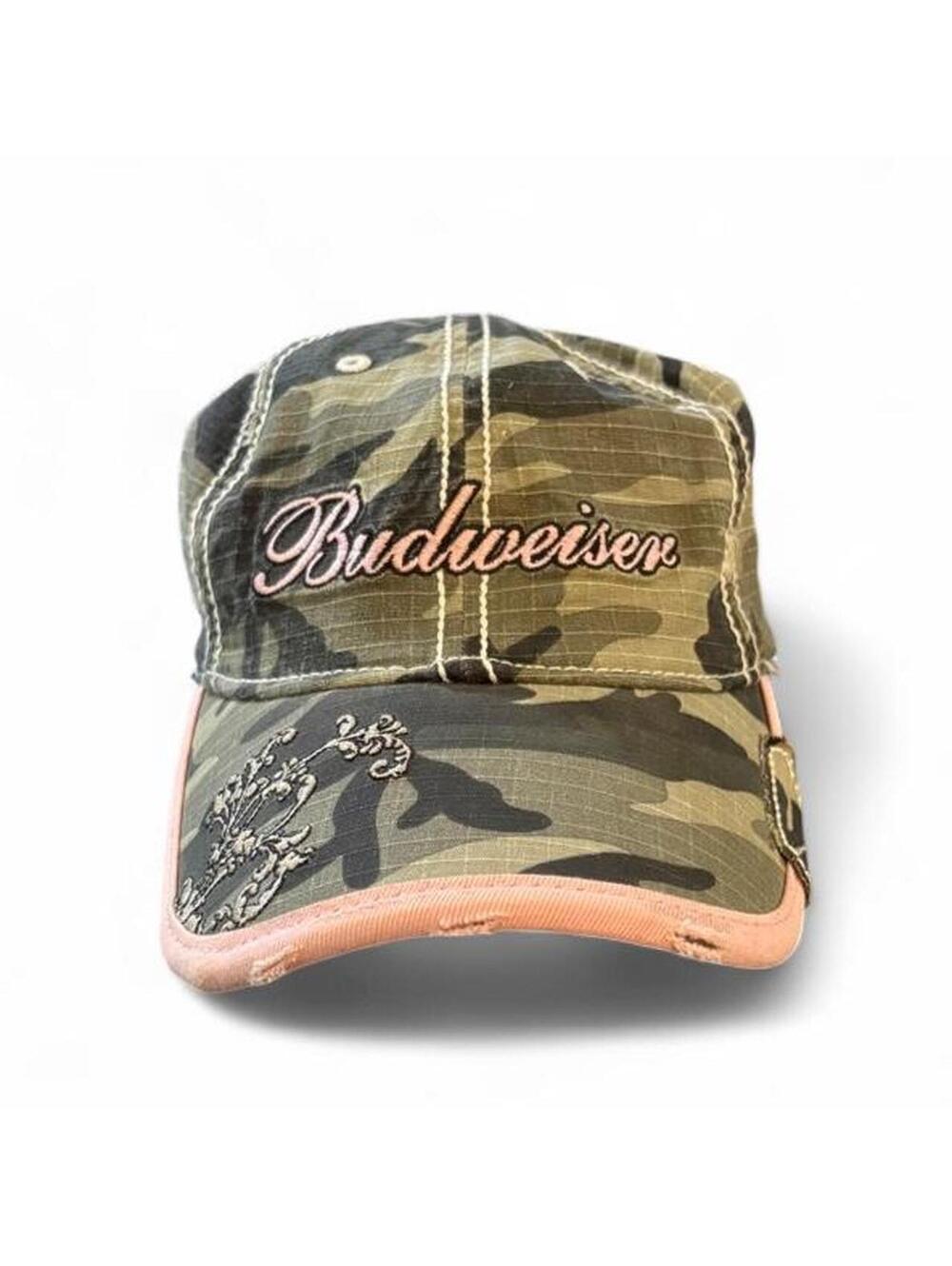 Y2K Budweiser camo baseball cap
